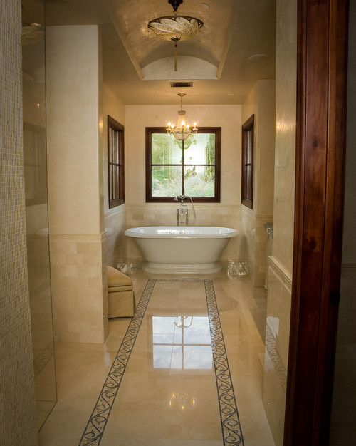 Marble Tile Flooring with Borders